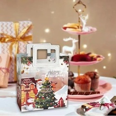 クリスマスギフトバッグショッピングバッグ プレゼント 多機能キャンディバッグの画像