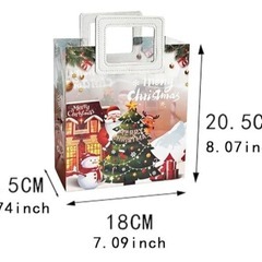 クリスマスギフトバッグショッピングバッグ プレゼント 多機能キャンディバッグの画像