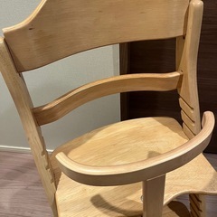 大和屋すくすくチェア スリム-J ナチュラル色の画像