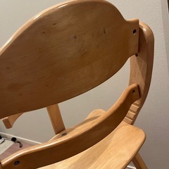 大和屋すくすくチェア スリム-J ナチュラル色の画像