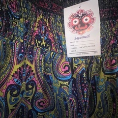 ⚠値下げ‼️【新品】サイケ柄のワイドパンツの画像