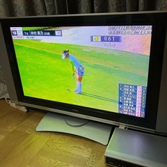 【決まりました】差し上げます！！！HITACHI プラズマテレビ　チューナー、リモコン付きの画像