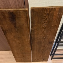 木造＆スチールテーブルの画像