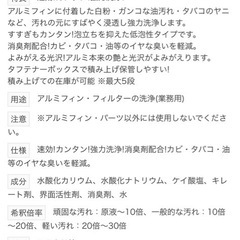 アルカリ性洗剤　エアコン掃除など(残り半分以下)の画像