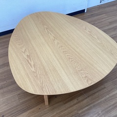 【トレファクマーケット久喜店】dinos　ローテーブル　折れ脚フロアテーブルエッグの画像