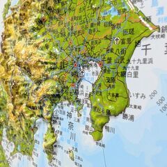 超大判立体日本地図　大型額付き　社会　学習　中学受験　大人の趣味の画像