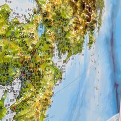 超大判立体日本地図　大型額付き　社会　学習　中学受験　大人の趣味の画像