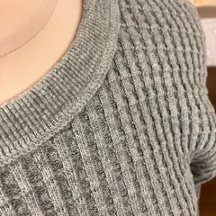 K2511-043 M&S セーター Mサイズ グレー ほつれ有りの画像