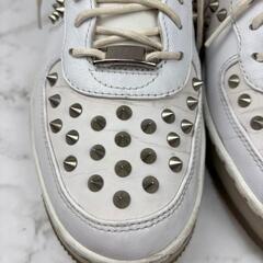 【希少】NIKE ナイキAF1 スタッズ付き 27 スニーカー レザー ホワイトの画像