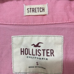 Hollister ピンク 長袖シャツ Sの画像