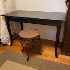 IKEAレア廃盤品LEKSVIKデスク　アンティーク風　木製の画像