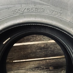 走行少 2025年式 タイヤ２本　155 / 65 R13の画像