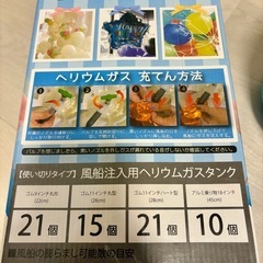 ヘリウム ボンベ 200L 半分程度使用済みの画像