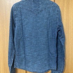 Hollister デニムシャツ ダークブルー Sサイズの画像