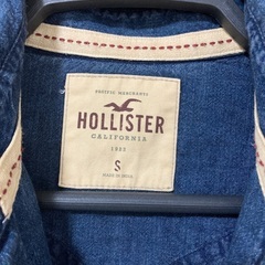Hollister デニムシャツ ダークブルー Sサイズの画像