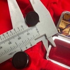 高級　印材　黒水牛　15mm 13.5mm 2本セットの画像