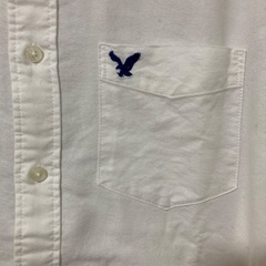 American Eagle ホワイト長袖シャツ Sサイズの画像
