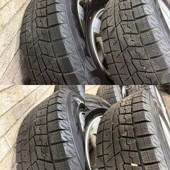 202511023【札幌】215/65R16　スタッドレス　冬タイヤ　ヨコハマ　社外16インチアルミ　ラッシュなどの画像