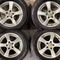 202511023【札幌】215/65R16　スタッドレス　冬タイヤ　ヨコハマ　社外16インチアルミ　ラッシュなどの画像