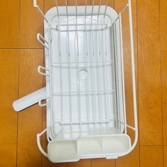 【2025/11/05(水)まで】【水切りカゴ】ホワイト コンパクト 目立った傷や汚れなしの画像