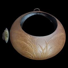 (未使用)南部鉄器 岩鋳 吊り下げ花器の画像