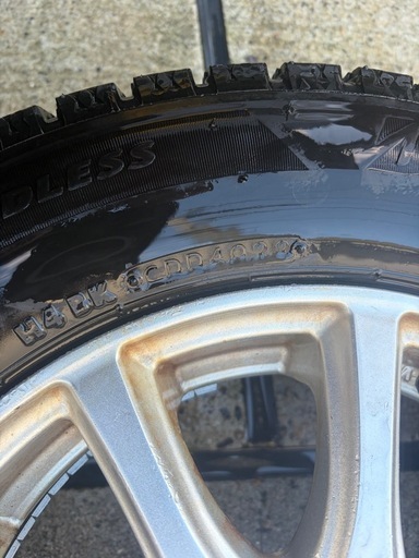 受渡し決定　ブリヂストン　スタッドレス　VRX2 155/70r13　アルミホイールセット　23年2本22年2本　バリ山　ワンシーズン