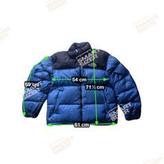 クリーニング済 THE NORTH FACE ダウンジャケット ヌプシ 700 青 XLの画像