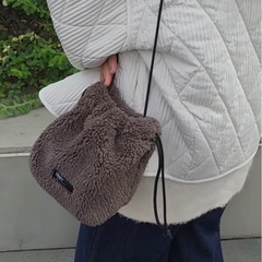 ボア巾着バッグ/未開封/クラフトスタンダードブティック
の画像