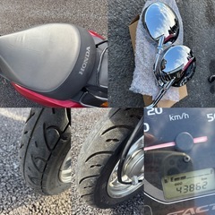 ⭐️タクト低燃費FIモデル⭐️左右ミラー・プラグ・オイルなど新品交換で快調です⭐️50cc原付スクーター⭐️の画像