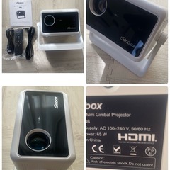 【新品未使用】プロジェクター 家庭用 小型 天井投影 135°回転・オートフォーカスの画像