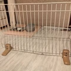 猫が出ないように 玄関に置いていたついたてですの画像