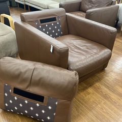 ACTUS  1人掛けソファー ブラウン【トレファク川越店】の画像