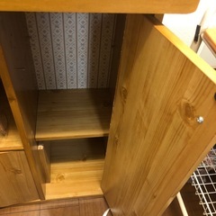 コンセント付きレンジ台の画像