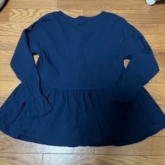 ネイビー フレアシルエット　トップスの画像