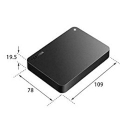 東芝 ポータブルハードディスク 4.0TB CANVIO HD-TPA4U3-Bの画像