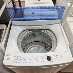 ✨️ジモティー割引✨️【ジャングルジャングル堺初芝店】 ハイアール　洗濯機　JW-60FK　2021年製　堺市（東区　西区　北区　南区　堺区　美原区）高石市　泉大津市　忠岡町　和泉市　松原市　大阪狭山市の画像
