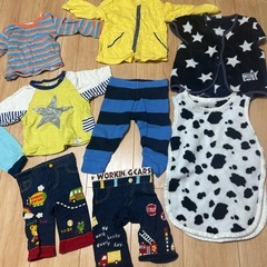 子供服 80-90 スリーパー ズボン 寝巻きセットの画像