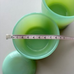 コットンケース　ガラス製　2段式の画像