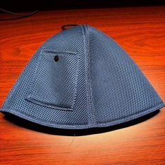 東京サウナラボ サウナハット ネイビー 表示ラベルにマジック記名ありの画像