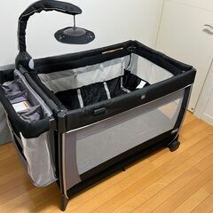 ☆【取りに来て頂ける方限定】Chicco製 ベビーベッドセット ★の画像