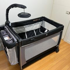 ☆【取りに来て頂ける方限定】Chicco製 ベビーベッドセット ★の画像