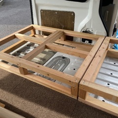 【自作】エブリィ車中泊用ベッドキット一式の画像