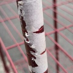 スチールラック 赤色の画像