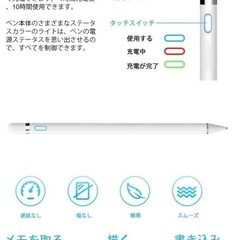 【新品】スタイラスペン　極細　iPad/iPhone/Android 　スマホ タブレットの画像