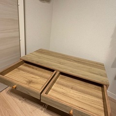 美品☆　ニトリ 引出し付きローテーブルの画像