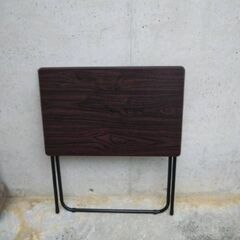 ニトリ　折りたたみテーブル　ブラウンの画像