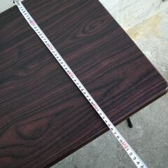 ニトリ　折りたたみテーブル　ブラウンの画像