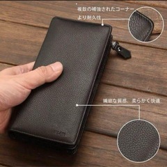 【新品】長財布　財布　ブラウン　化粧箱つきの画像