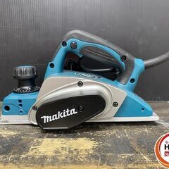 【久留米】【引き取り限定】【中古美品】makita マキタ KP0800ASP 電気カンナ 単相100V 最大切削幅:82mm 回転数:17,000min-1 替刃・ボックスレンチ9付 ※実使用なしの画像