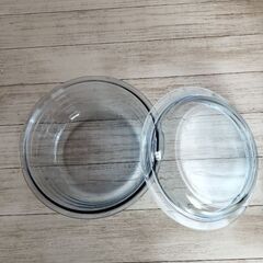 PYREX製蓋付耐熱ガラス容器の画像